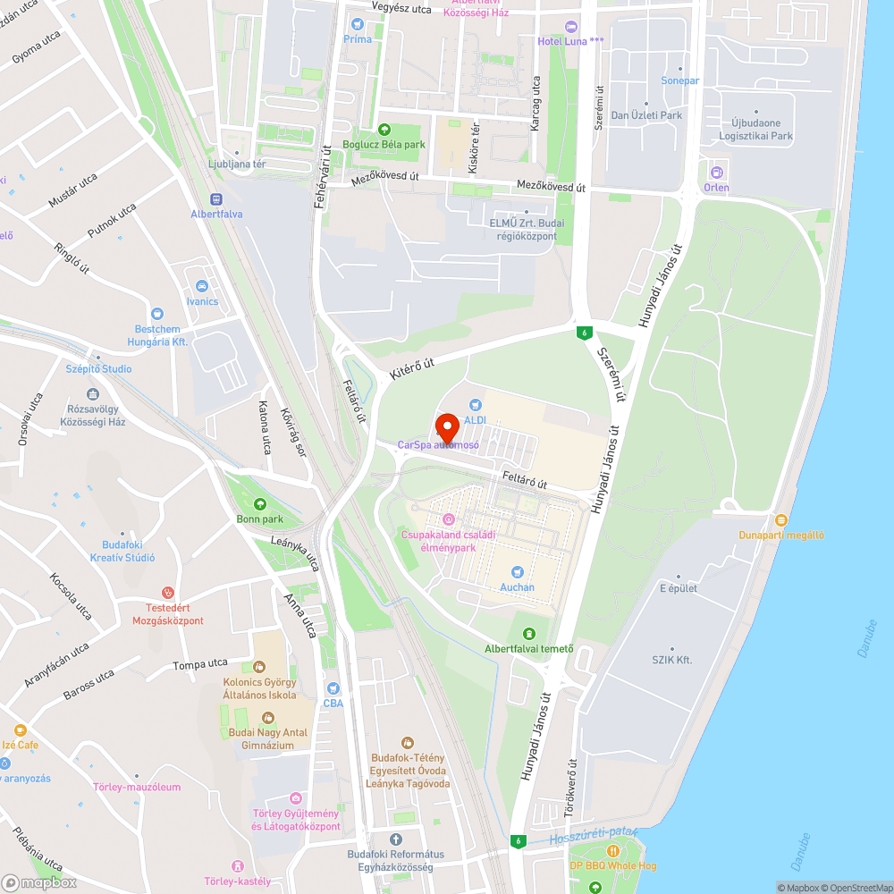 Elhagyott autók bejelentés helye