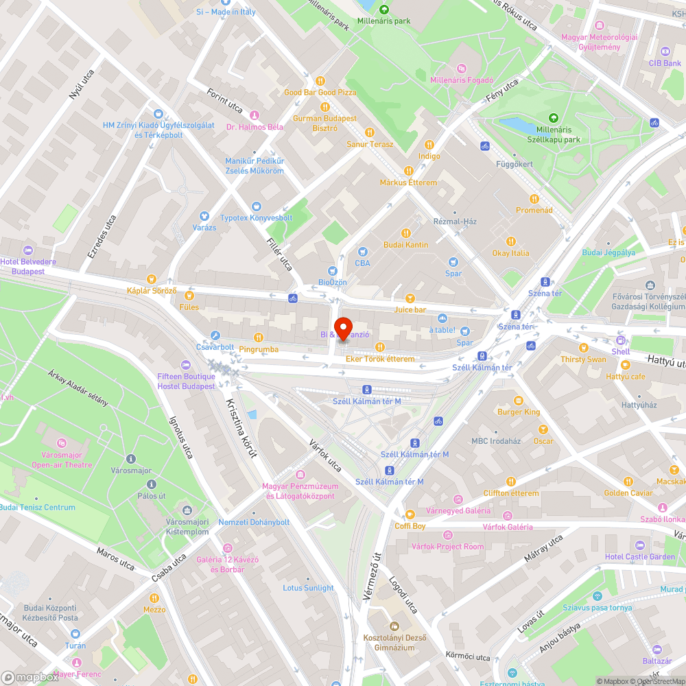 Visszatérő probléma: kukák a buszmegállóban bejelentés helye