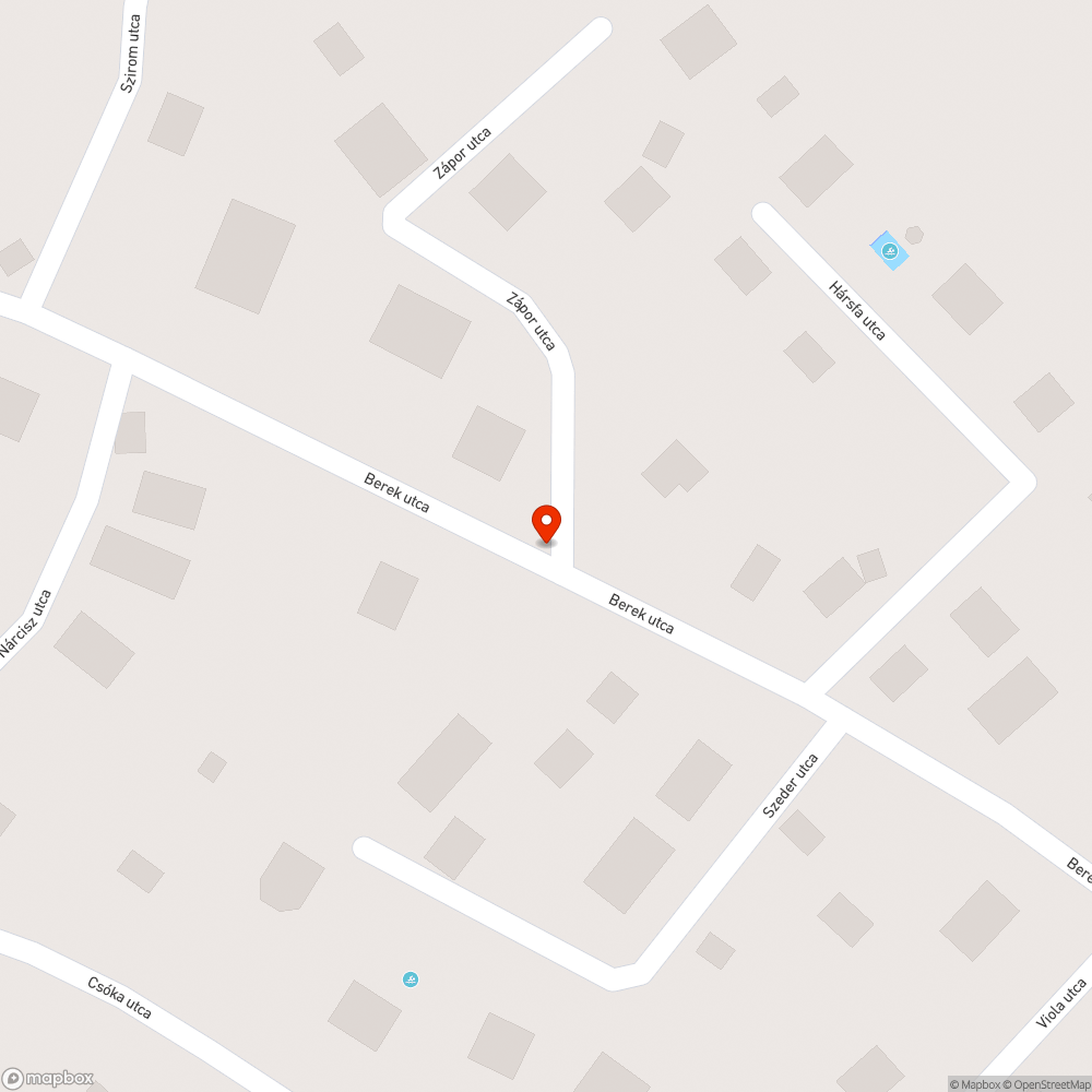 Kátyú - Berek utca bejelentés helye