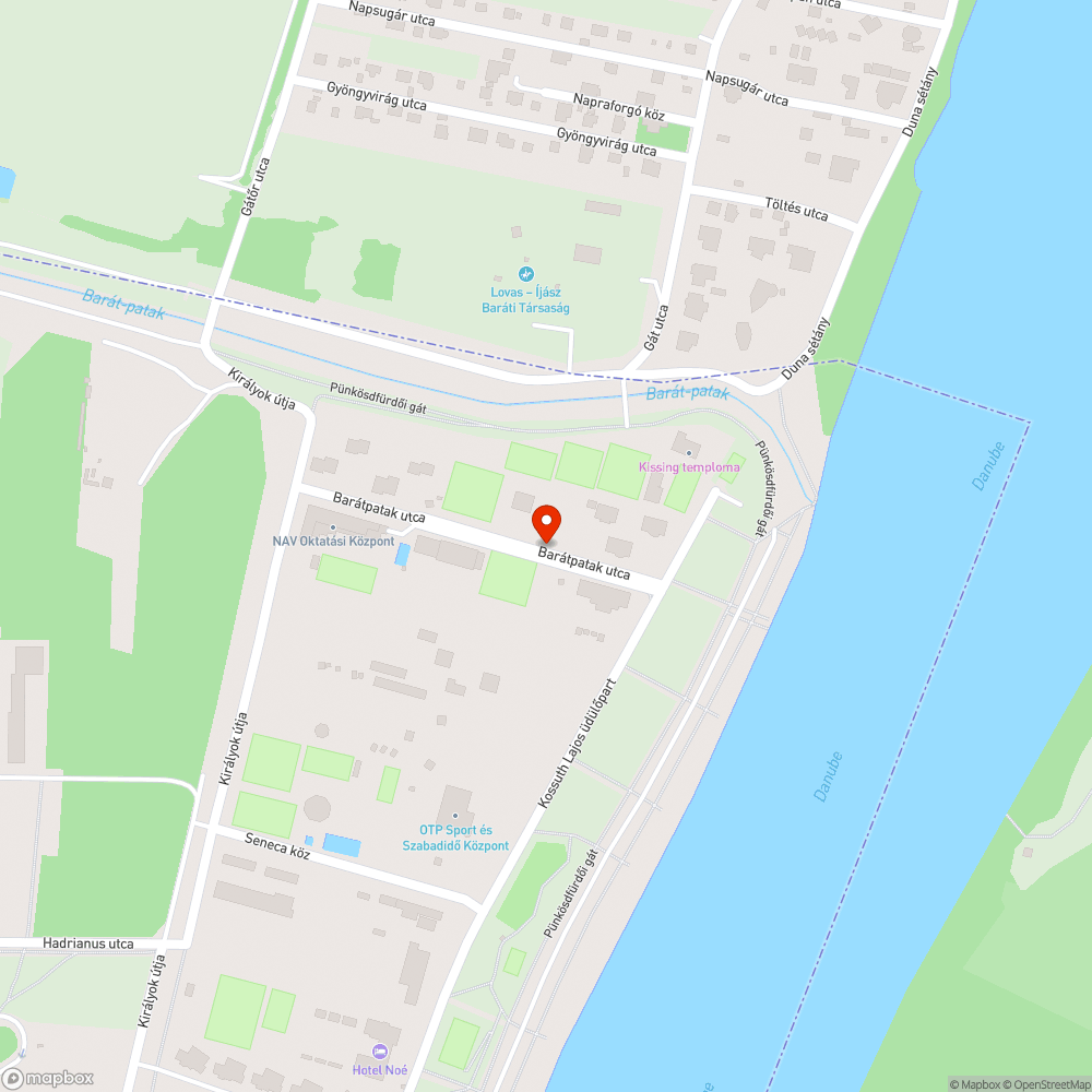 Sötét a Barátpatak utca bejelentés helye