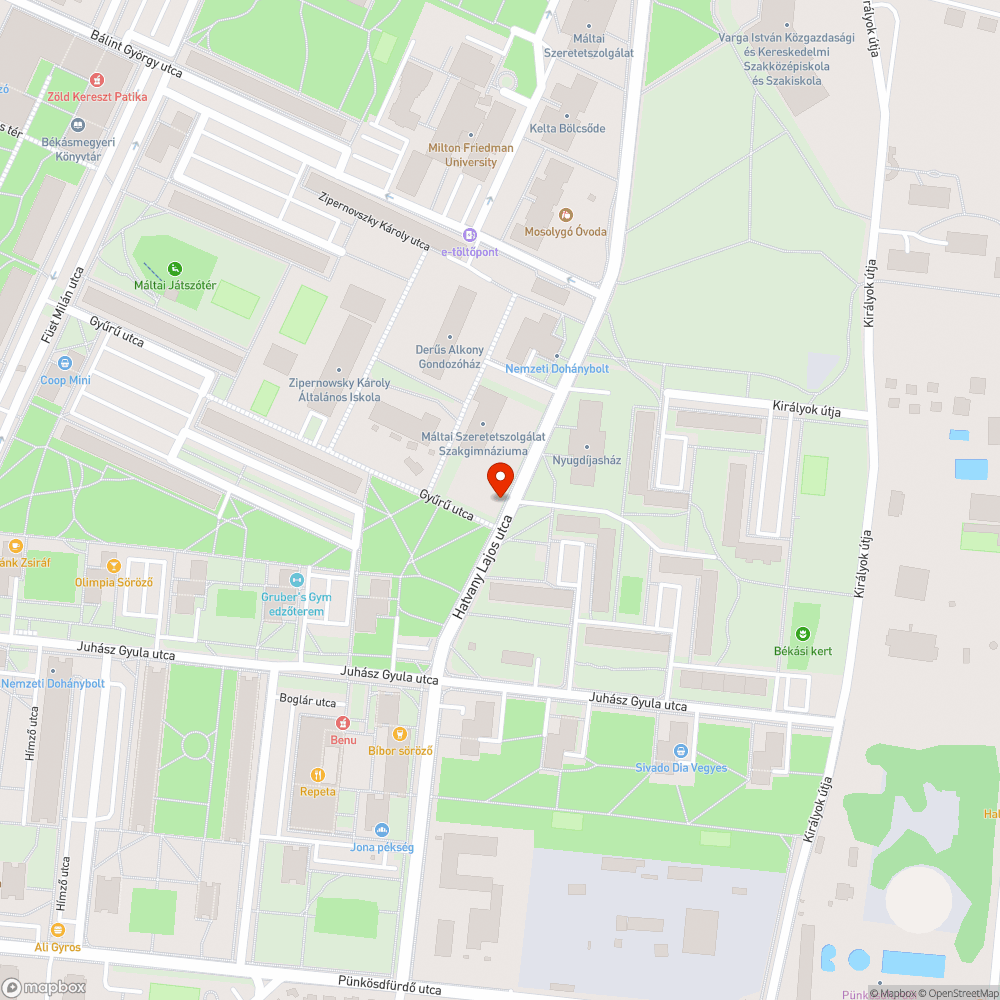 Graffitis szemetes bejelentés helye