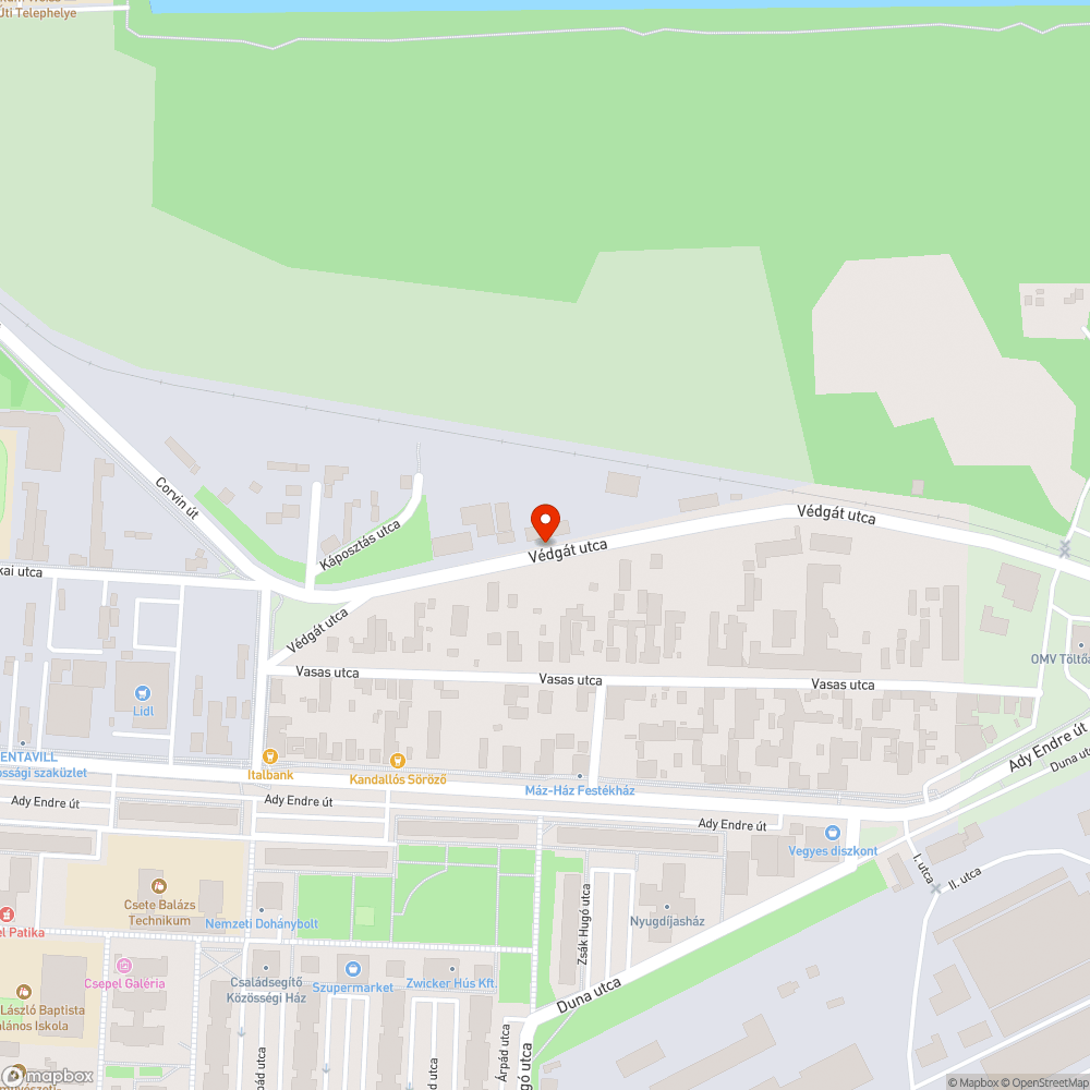 Eldugult csatornák bejelentés helye