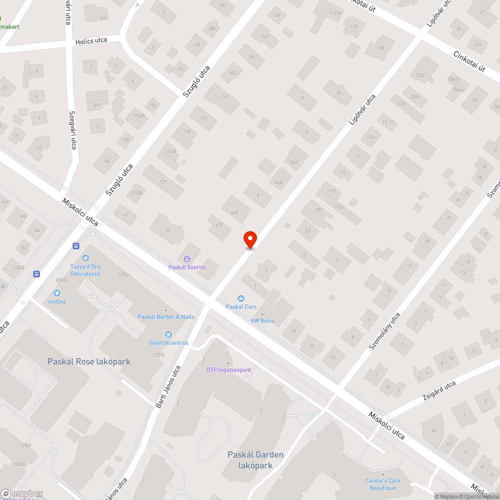 Szemét bejelentés helye