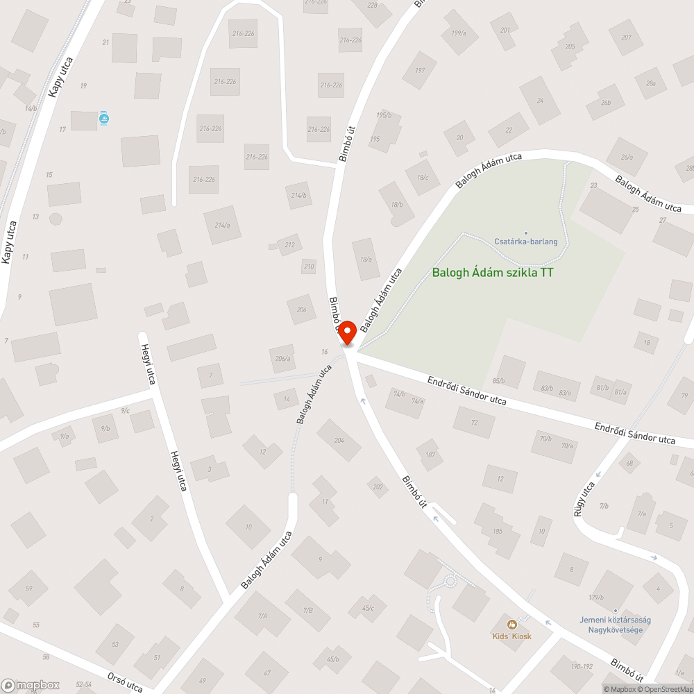 Graffiti bejelentés helye