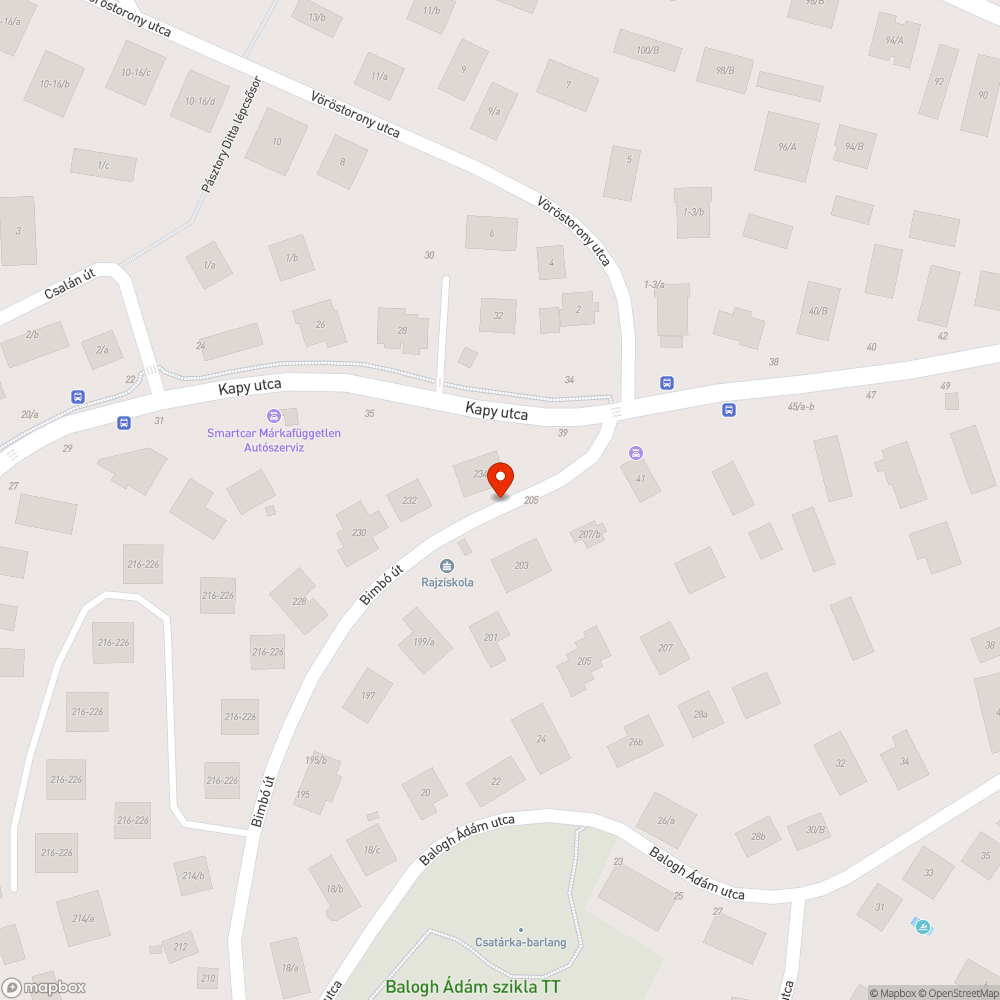 Rossz állapotú járda bejelentés helye