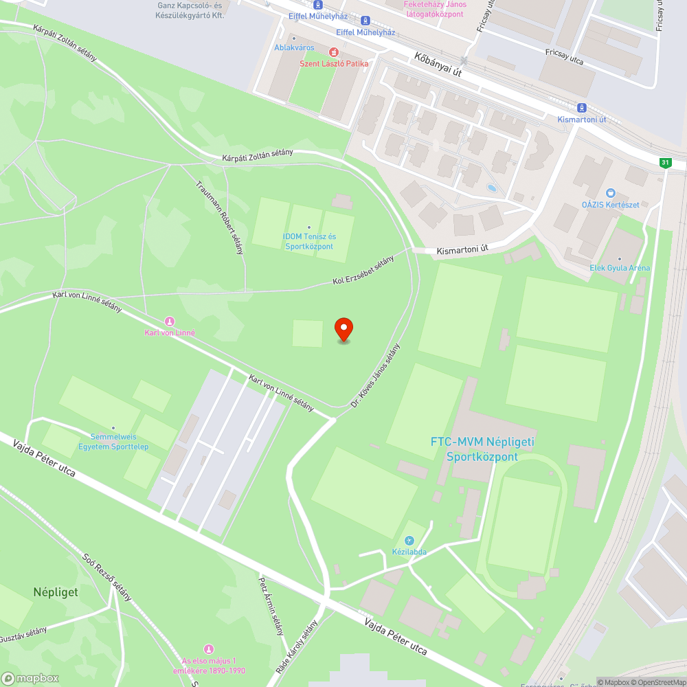 A népligeti nagy játszótér homokozójának állapota bejelentés helye