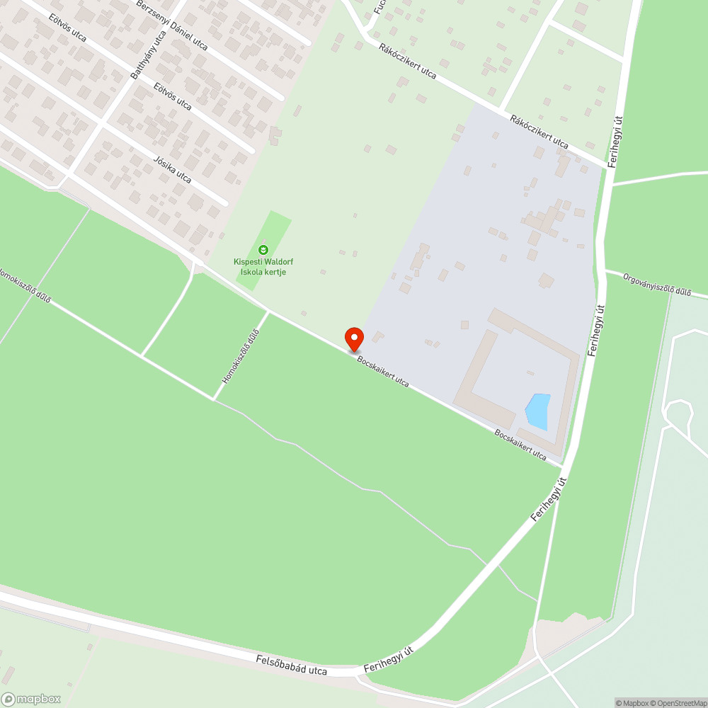 Szemét az erdő szélén bejelentés helye