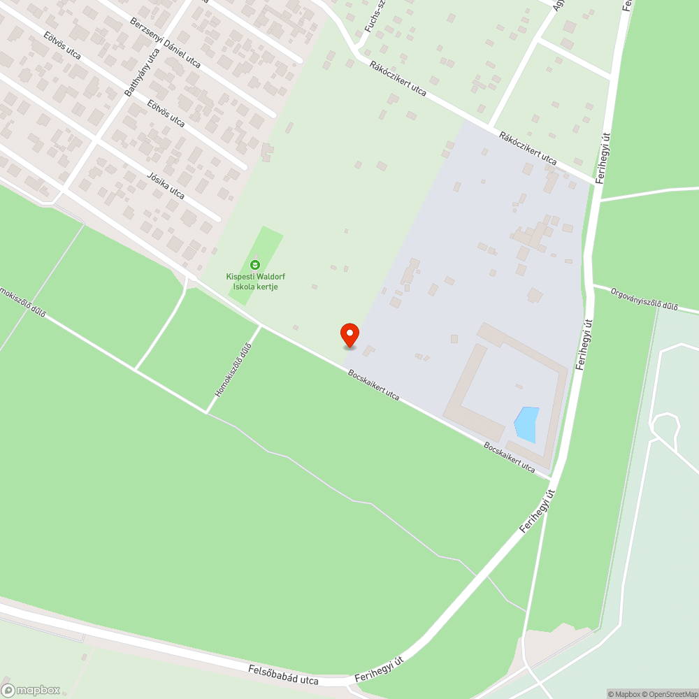 Szemét az erdő szélén bejelentés helye