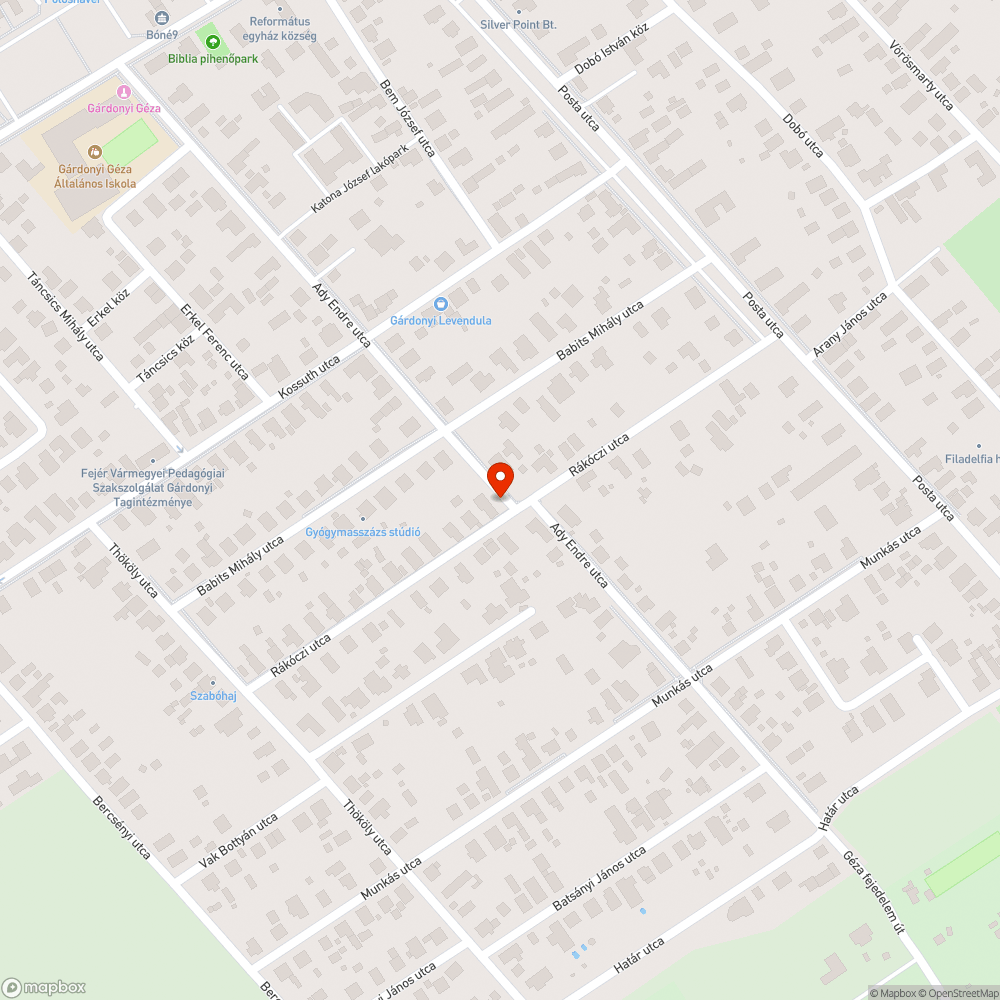 Közvilágítás bejelentés helye