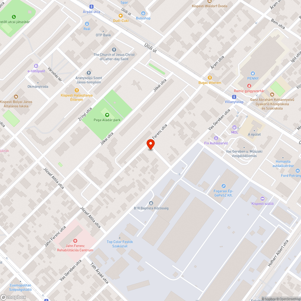 Kátyú, sérült útburkolat bejelentés helye