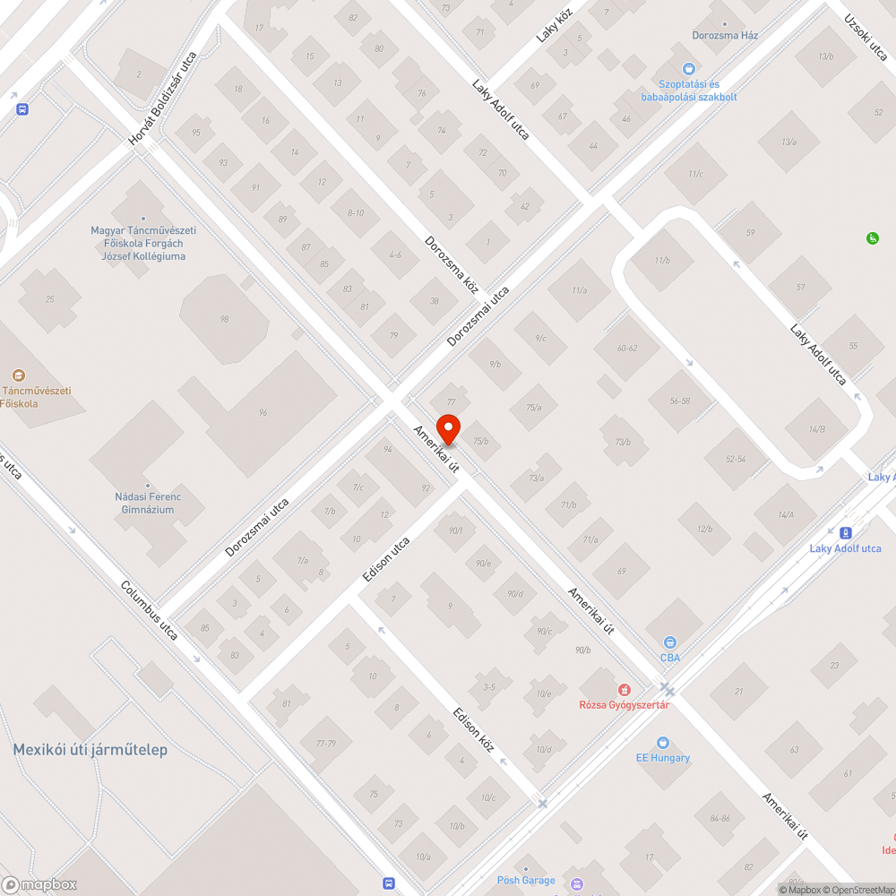 Építési törmelék az utca mentén bejelentés helye