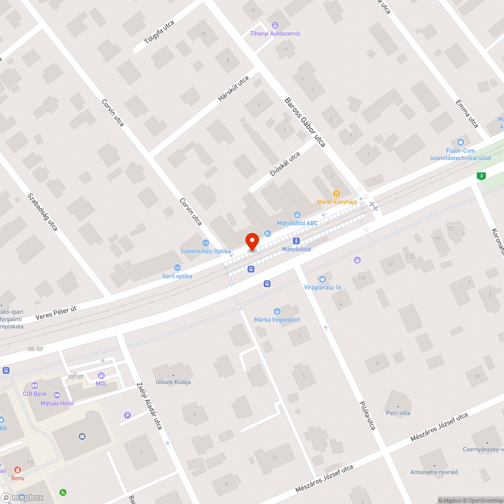 Nem üzemelő automata bejelentés helye