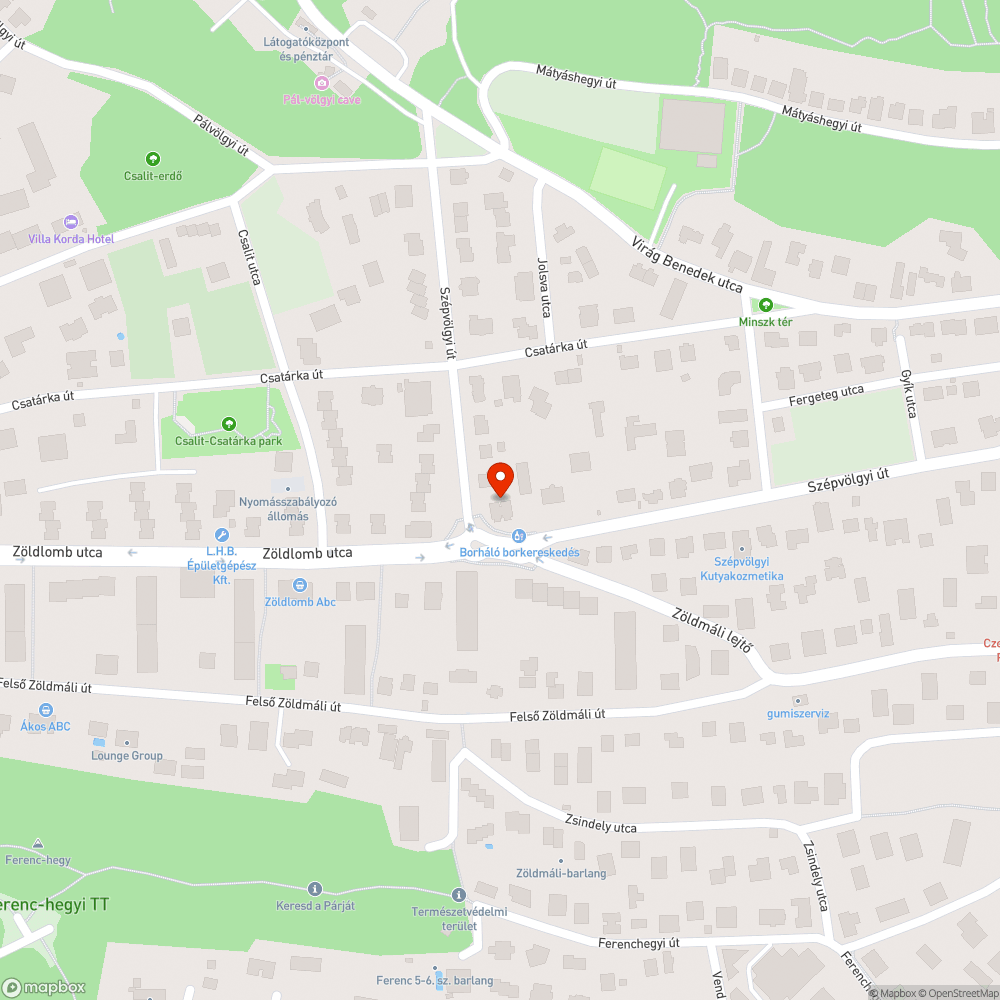 Kátyú bejelentés helye