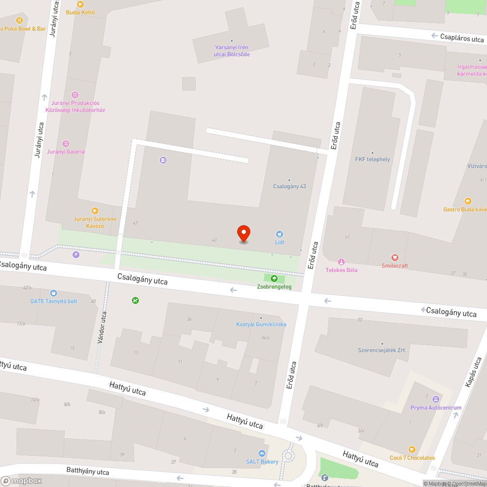 Kiálló csatorna bejelentés helye