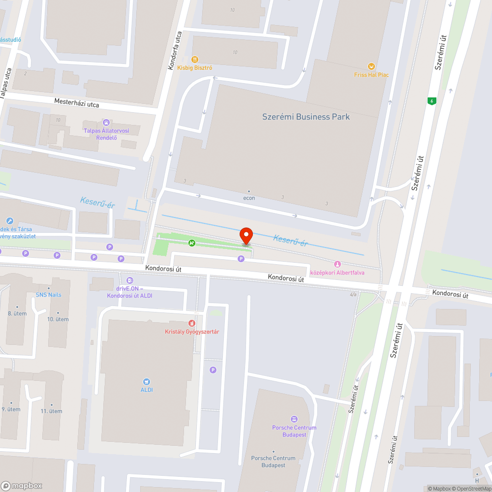 Elhagyott BMW bejelentés helye