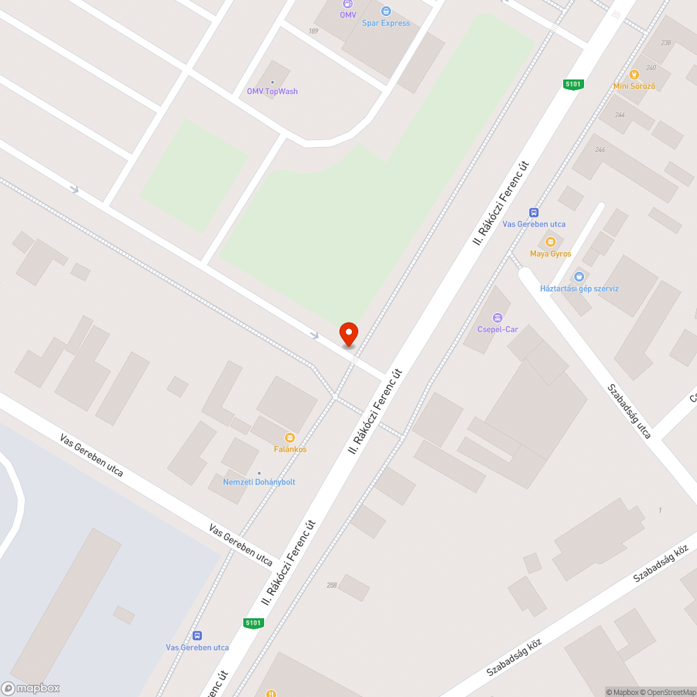 Hiányzó fényterelő bejelentés helye