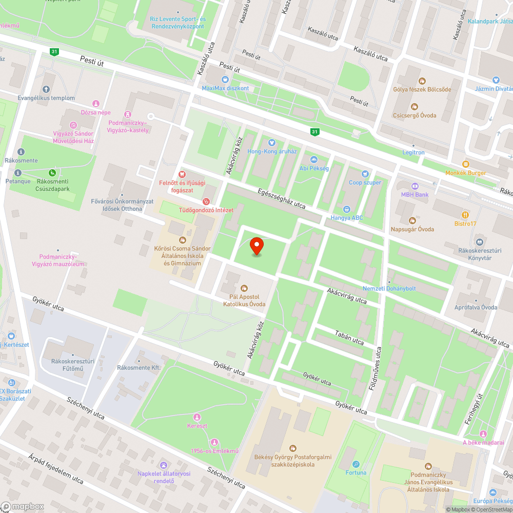 Játszótér bejelentés helye