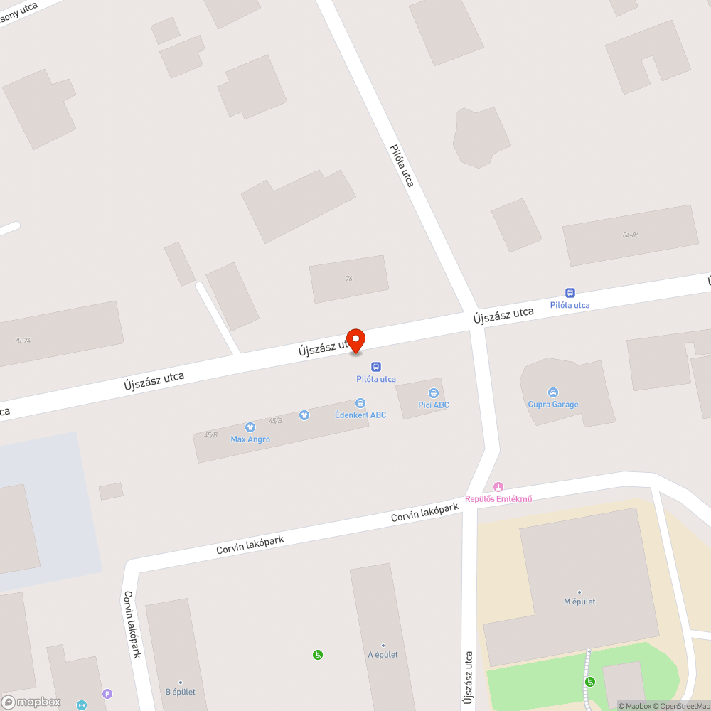 Plakáttábla akadályozza a közösségi közlekedést - 2. felvonás bejelentés helye