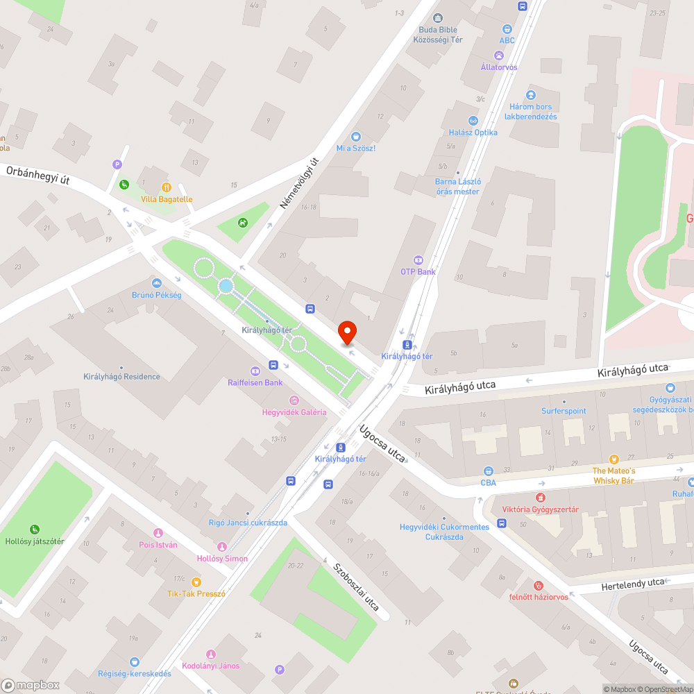 Dőlésveszélyes fa bejelentés helye