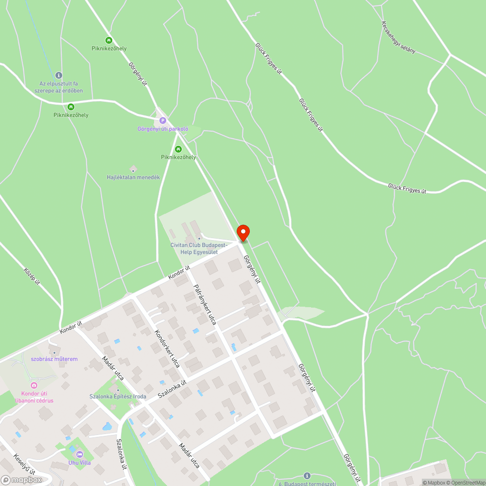 Kátyús út bejelentés helye