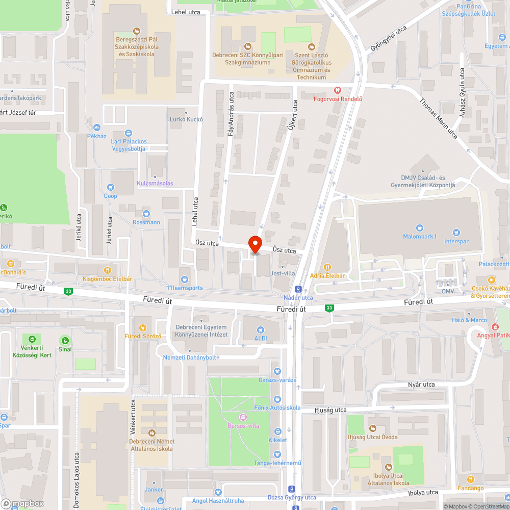 Kátyú a parkolóban bejelentés helye