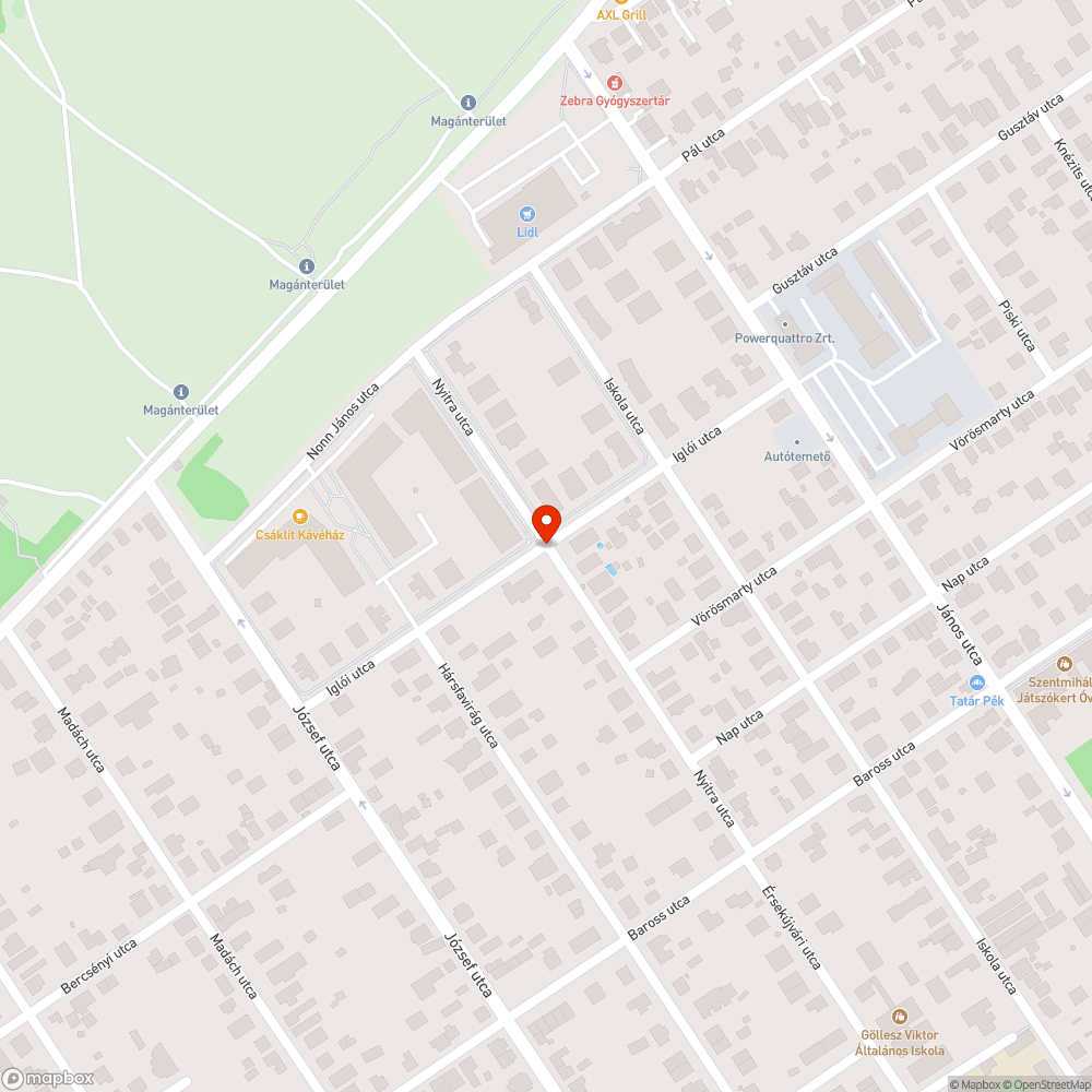 Illegális szemétlerakás bejelentés helye