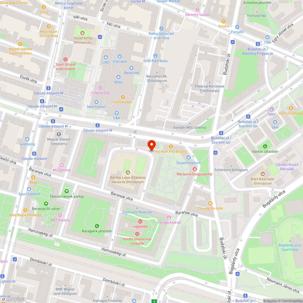 Szemétkupac a fa tövében (Baranyai tér) bejelentés helye