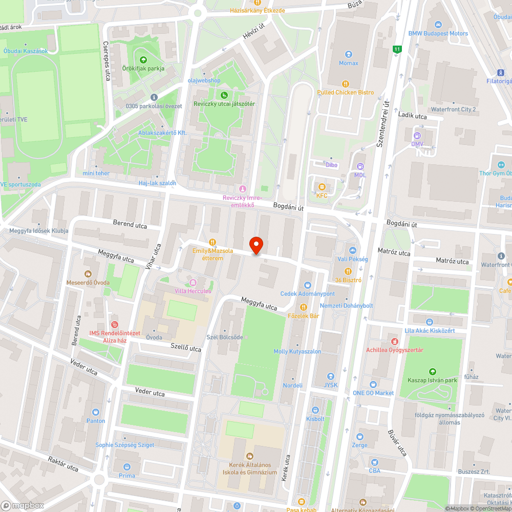 Kövek és kátyúk bejelentés helye