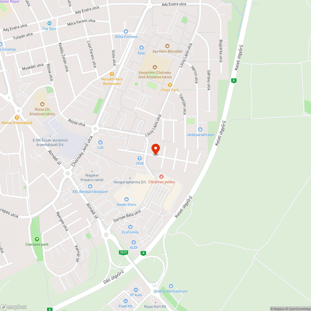 Meghibásodott közvilágítás bejelentés helye