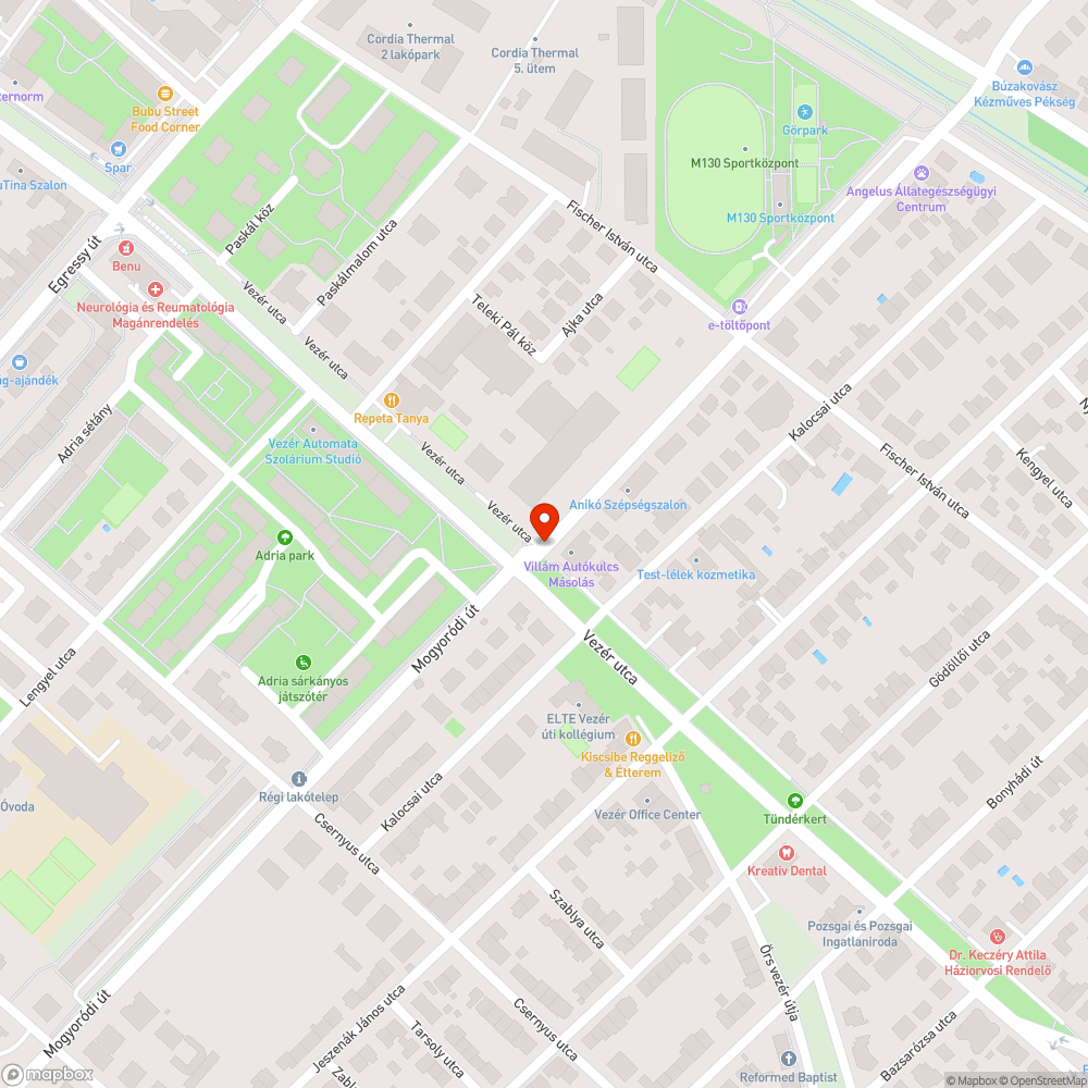 Kátyú az aknafedél körül bejelentés helye