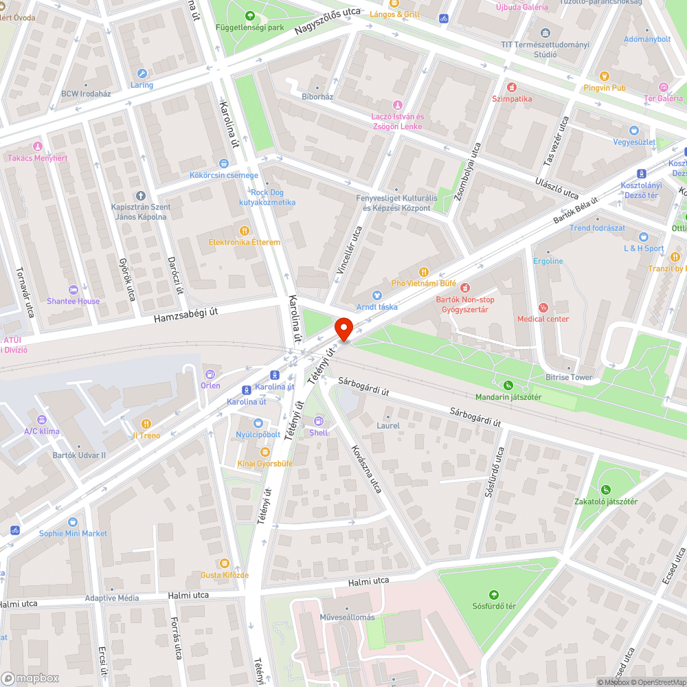 Bokor belelóg a kerékpárútba bejelentés helye