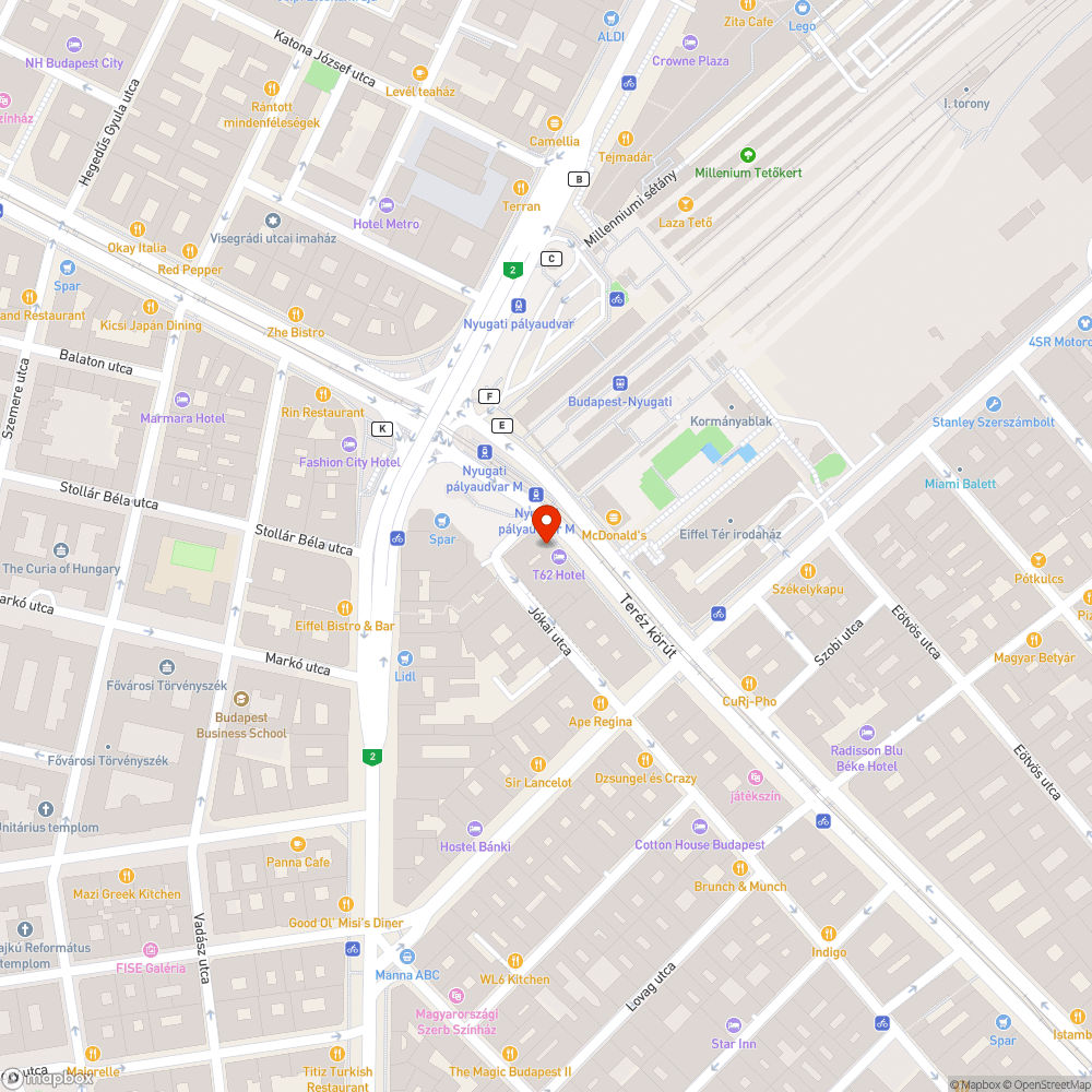 Nyugati téri forgó óra bejelentés helye