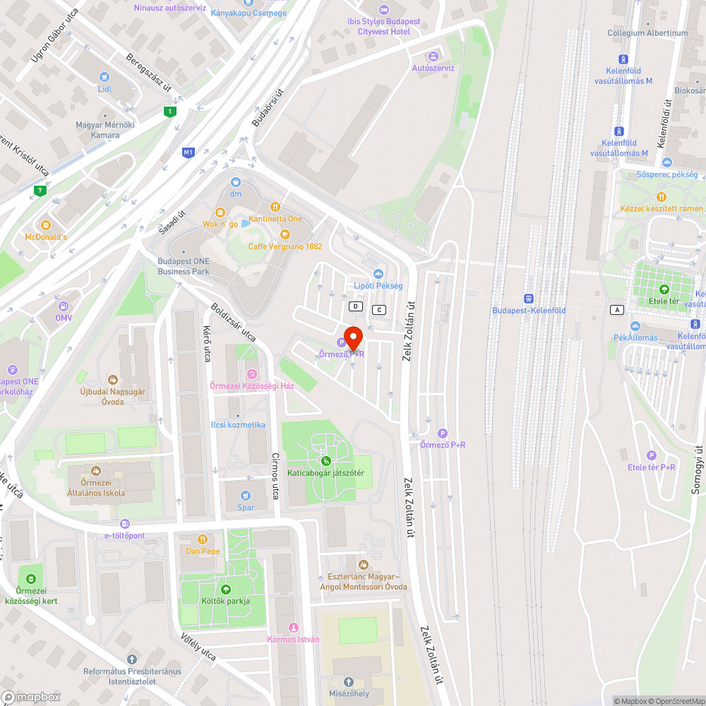 A Kelenföldi P+R parkolóban egy szál fa sincs elültetve bejelentés helye