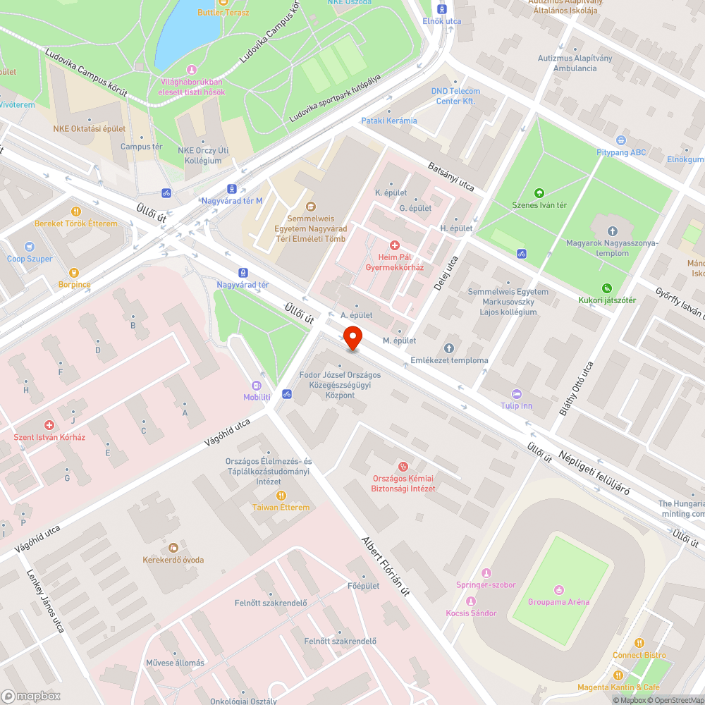 Megsüllyedt, rossz állapotú, keretükbe rosszul illeszkedő aknafedelek - Üllői út 127 bejelentés helye