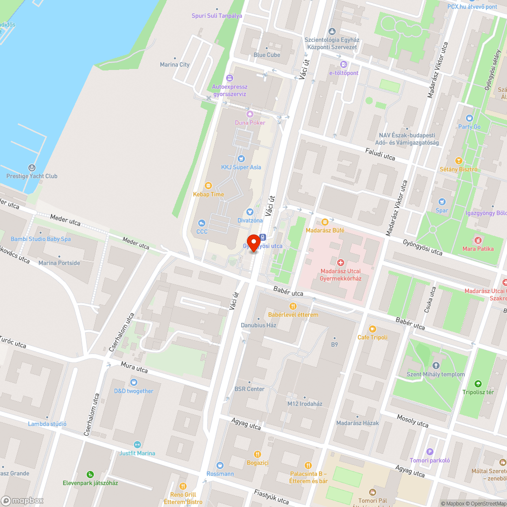 Csikkcsíkokkal kijelölt kerékpárút bejelentés helye