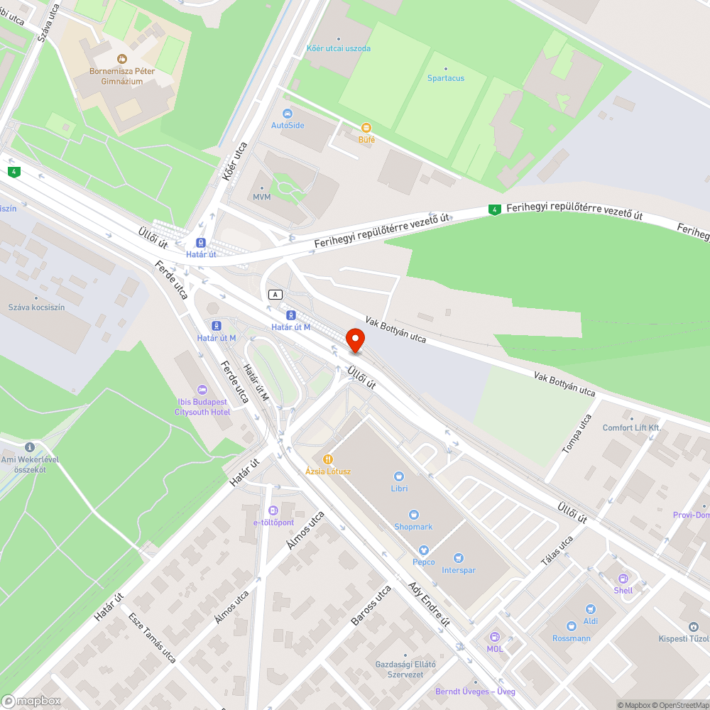 Megdőlt oszlop, kissé elfordult tábla bejelentés helye