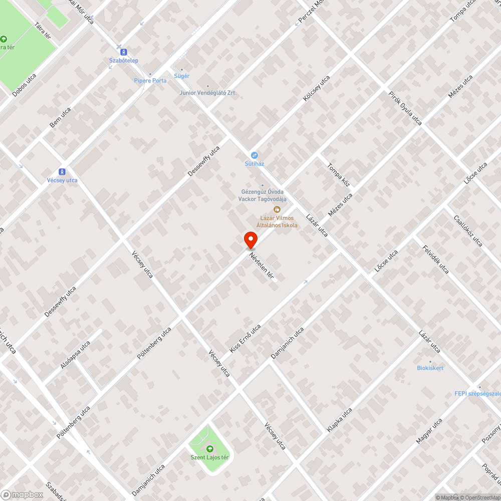 Hiányzó utcanévtábla bejelentés helye