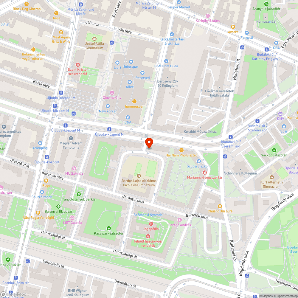 Életveszélyes csatornafedél az Allee környékén bejelentés helye