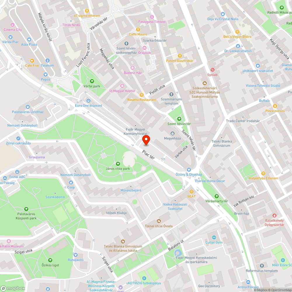 Parkoló kialakítása+zöld növényzet telepítés bejelentés helye