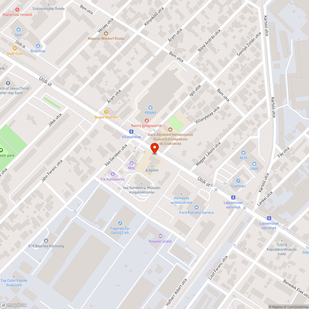 Reklámtábla sérült bejelentés helye