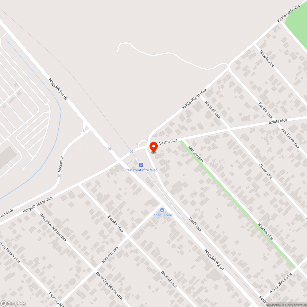 Kátyú bejelentés helye