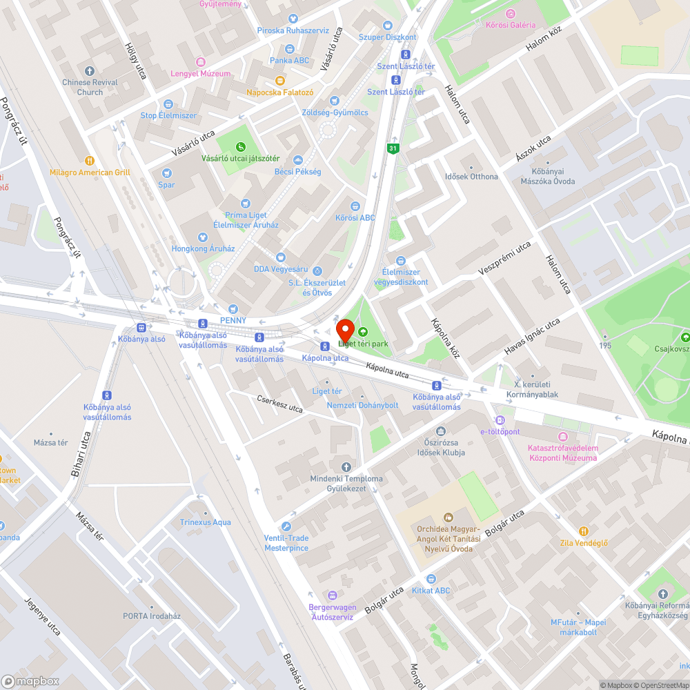 Saras a Kápolna utcai kerékpársáv bejelentés helye