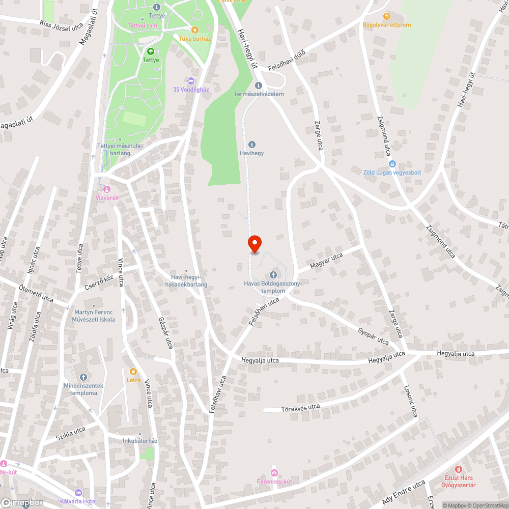 Megrongált kerékpár parkoló bejelentés helye