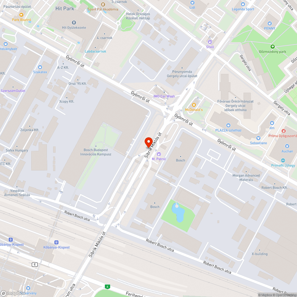 Nyitott közmű-akna kerékpárút szélén bejelentés helye