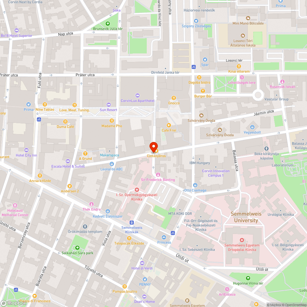 Bokay utca, Szigony utca útépítés bejelentés helye