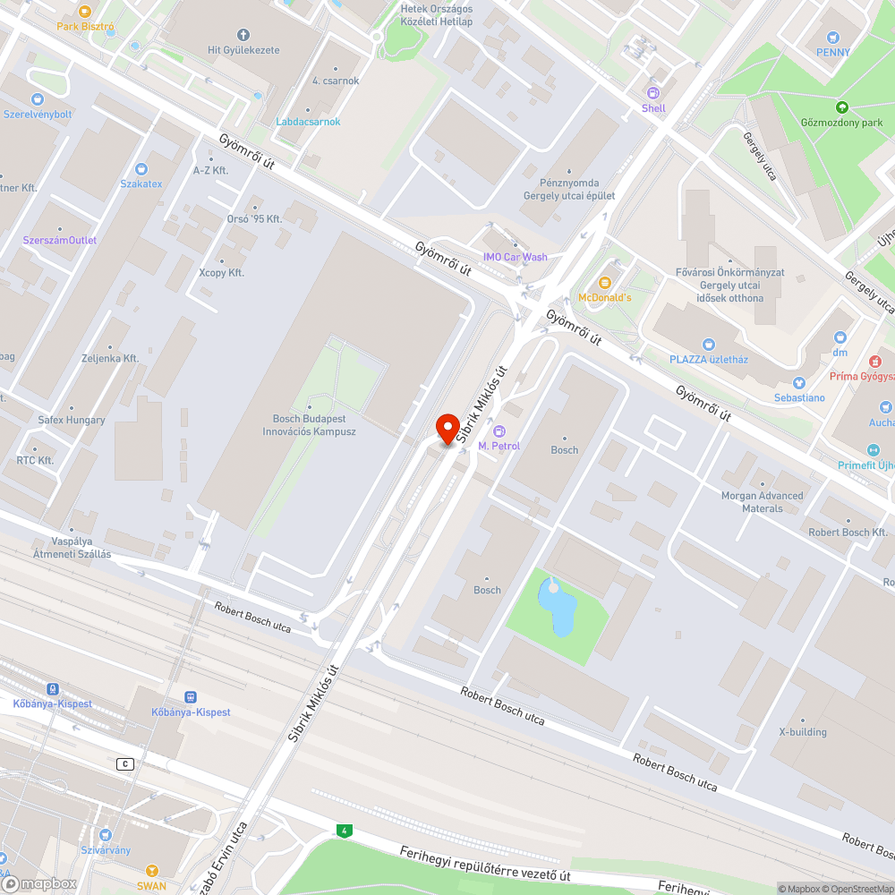 Szerelőnyílás fedetlen bejelentés helye