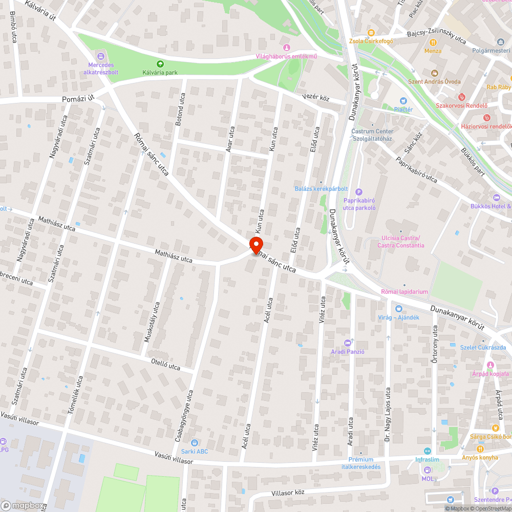 ELMÜ oszlop építése a járda közepére bejelentés helye