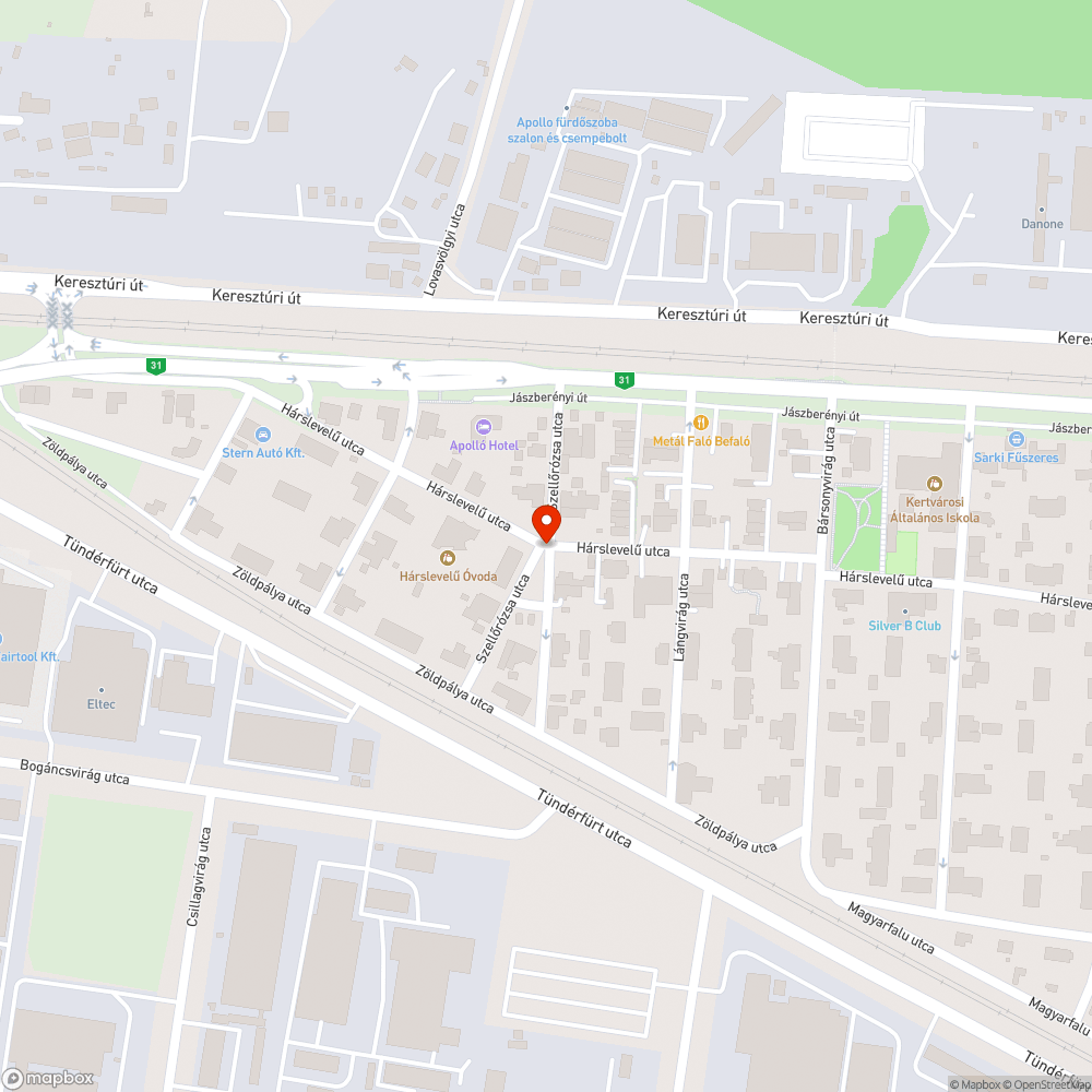 Hiányzó "egyirányú utca" tábla bejelentés helye