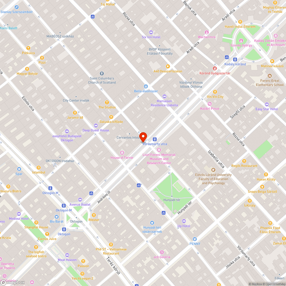 Hiányzó utcanévtábla (Andrássy út 64.) bejelentés helye