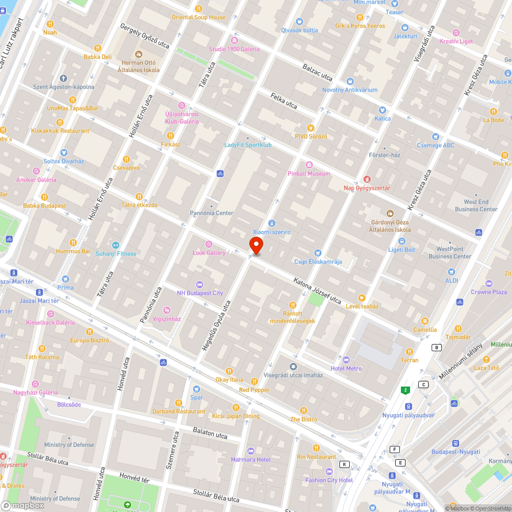 Kátyúk, szétmálló burkolat, megsüllyedt út és aknafedők a kerékpársávban bejelentés helye